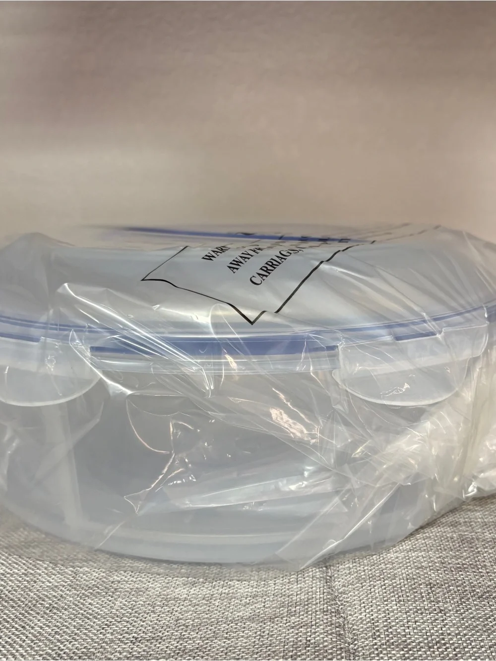 LocknLock Cake Pie Carrier with Handle Round K46681 Clear NEW Lock & Lock